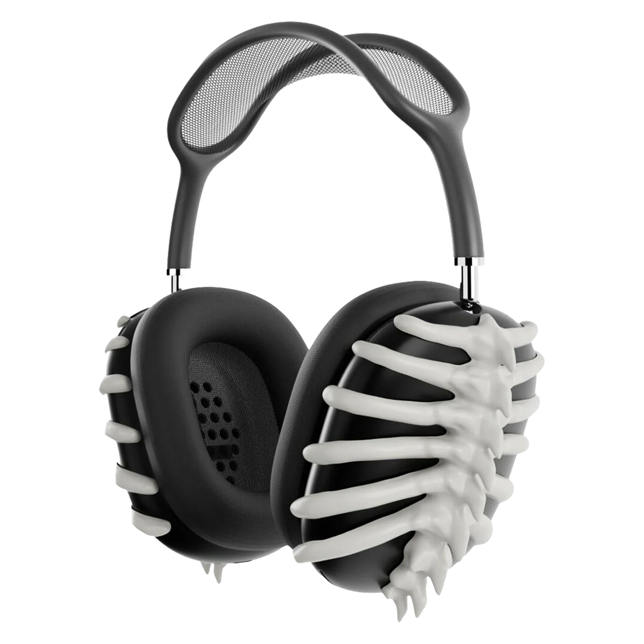 Spine-Apple Airpods Pro Max-'SPINE' features an intricately detailed spine motif that mirrors the natural grace of human anatomy. Each vertebra is meticulously detailed, enhancing the attachment with a sophisticated blend of form and function. Elevate your tech gear with 'SPINE', where anatomical artistry meets avant-garde design. Get ready to revolutionize your AirPods Max experience with 'SPINE' – the accessory that embodies a perfect balance of the present and future.-Meanie Project